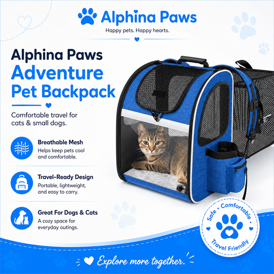 Alphina Paws Adventure Pet Backpack
