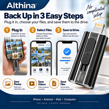 Althina™ MemorySafe Phone Drive